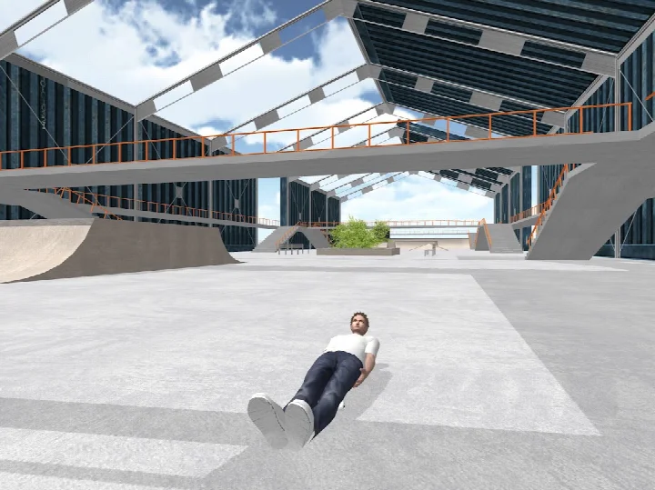 Skate Space online battle with up to ten skaters.