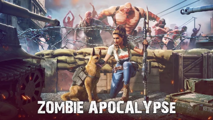 Dead Empire: Zombie War screenshot of a vivid late modern European city battlefield with landmarks