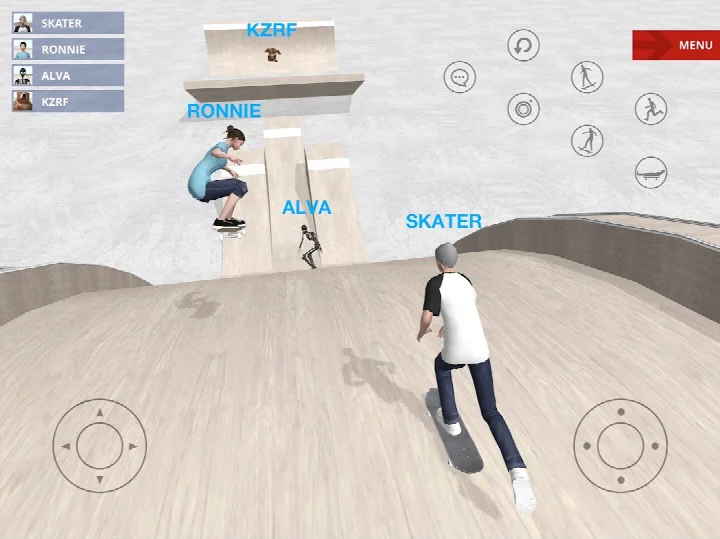 Skate Space score mission challenge in progress.