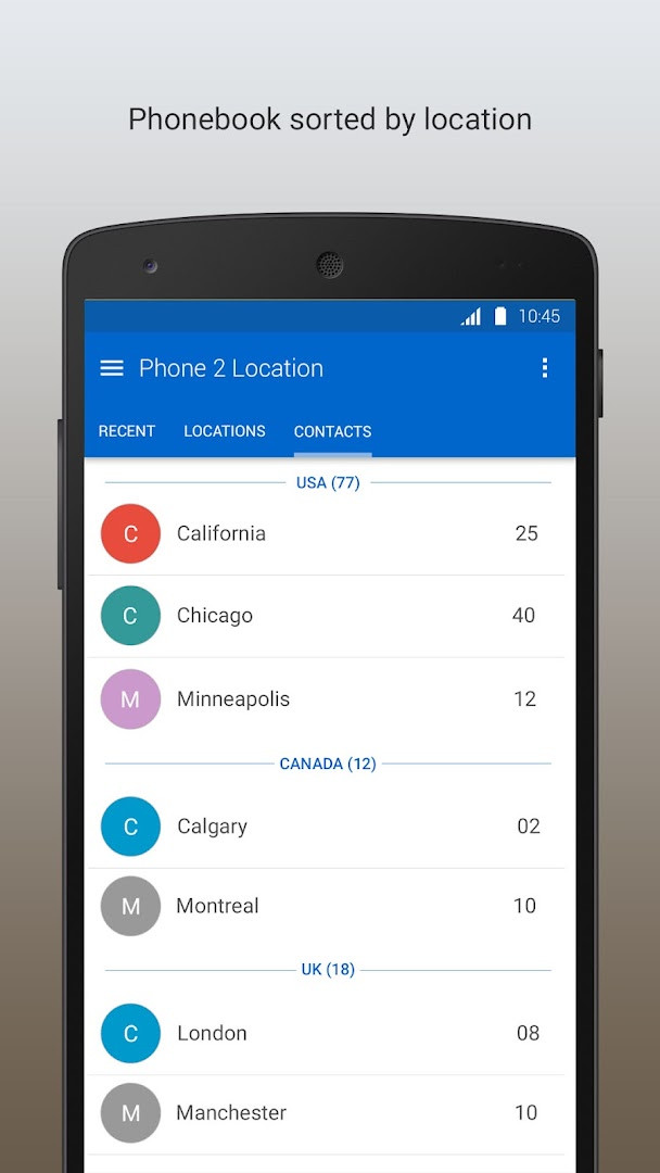 Phone to Location - Caller ID offline mode for searching and tracking numbers without internet
