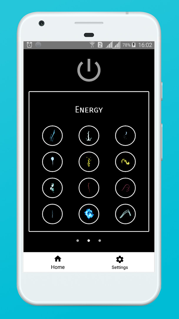 Battery Charging Animation Eff placement settings for positioning the charge effect