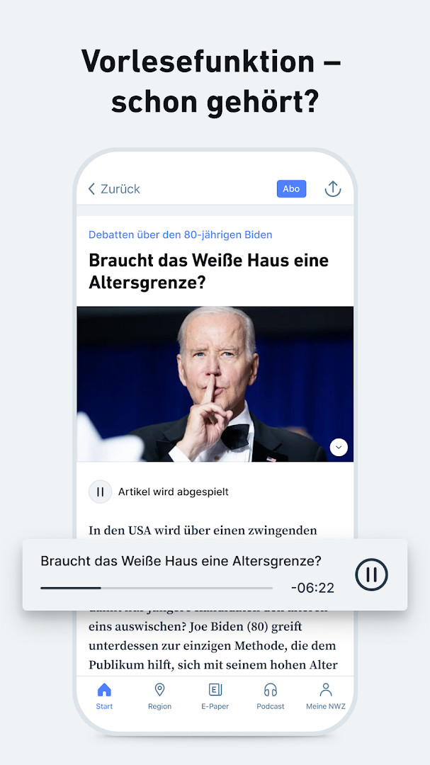 NWZonline - Nachrichten infographic and video section