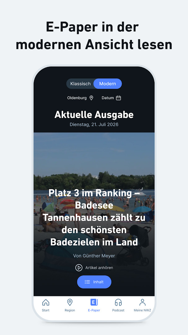 NWZonline - Nachrichten podcast player streaming audio
