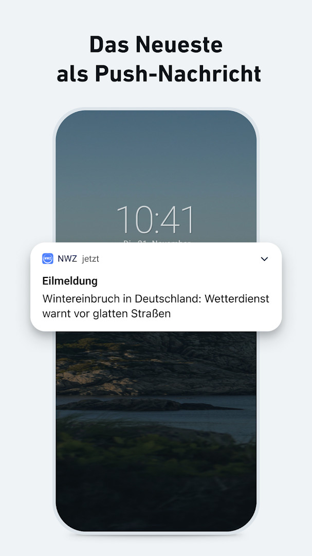 NWZonline - Nachrichten article view with bookmark option