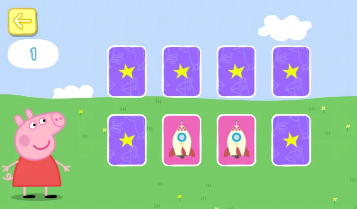 Peppa Pig: Polly Parrot settings and parental info screen